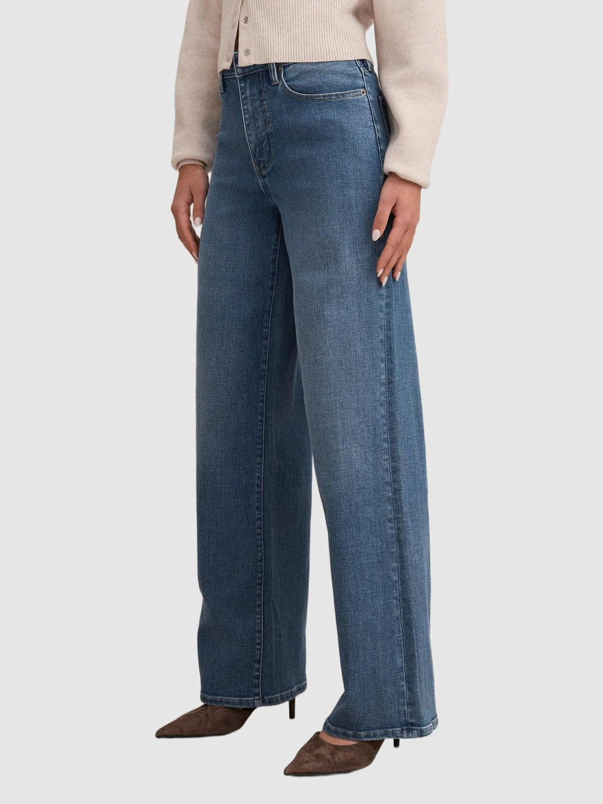 Yasmin Slim Wide Leg Jean | WL90 - view 3