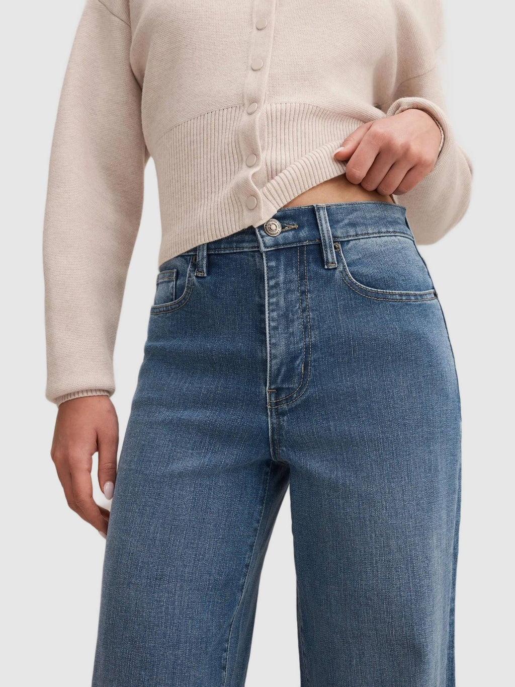 Yasmin Slim Wide Leg Jean | WL90 - view 4