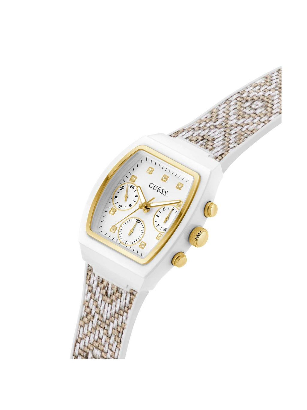 Women Rectangle White Bio-Based Polycarbonate Analog Watch - GW0863L2 (Medium) | W92 - view 2