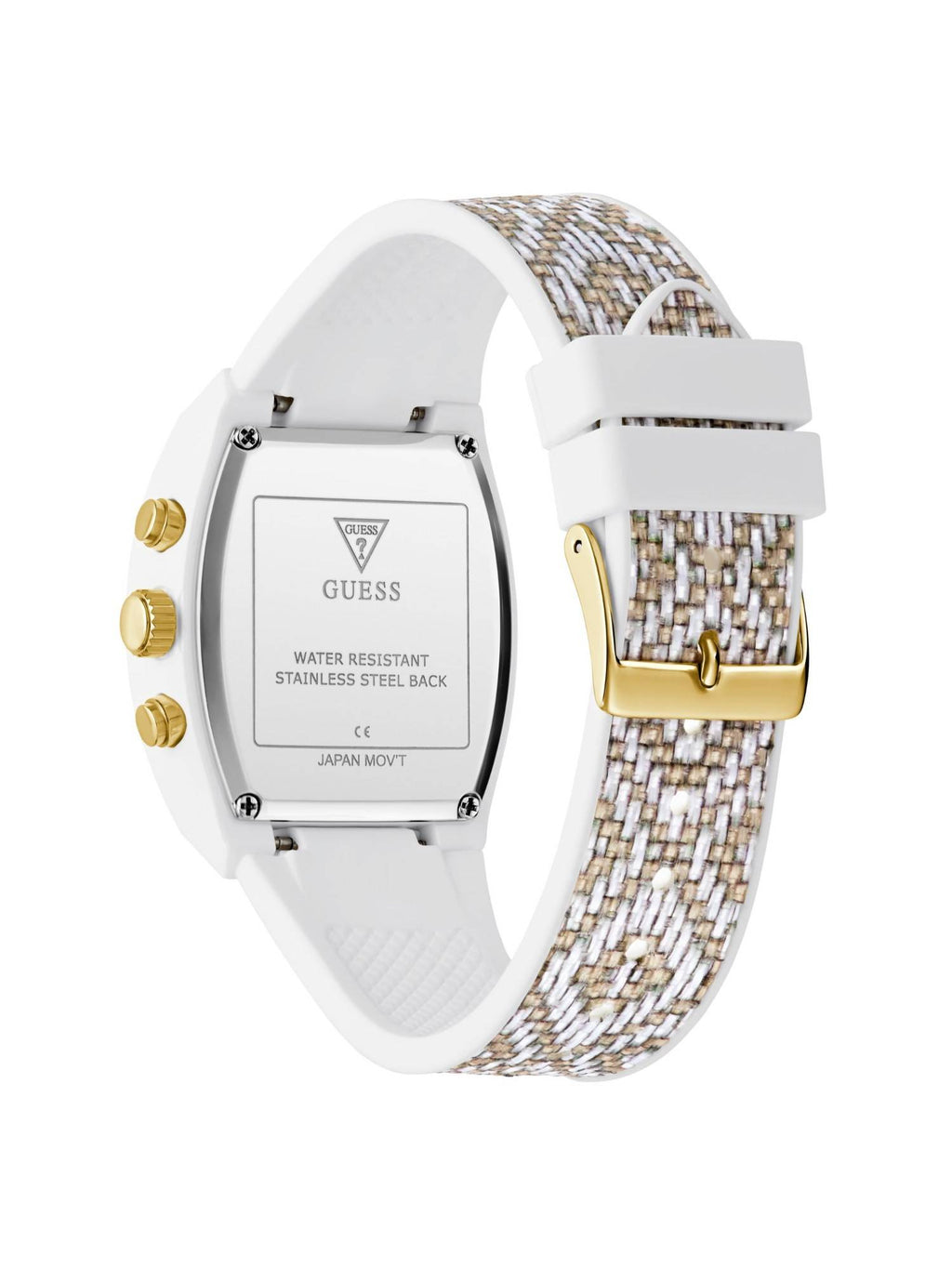 Women Rectangle White Bio-Based Polycarbonate Analog Watch - GW0863L2 (Medium) | W92 - view 3