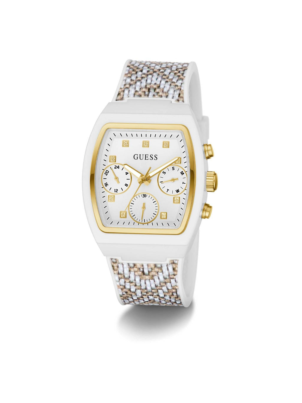 Women Rectangle White Bio-Based Polycarbonate Analog Watch - GW0863L2 (Medium) | W92 - view 4