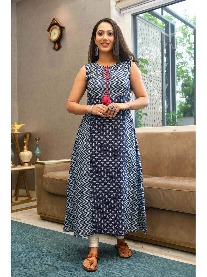 Anvika Printed A-line Kurta | FY93 - view 1