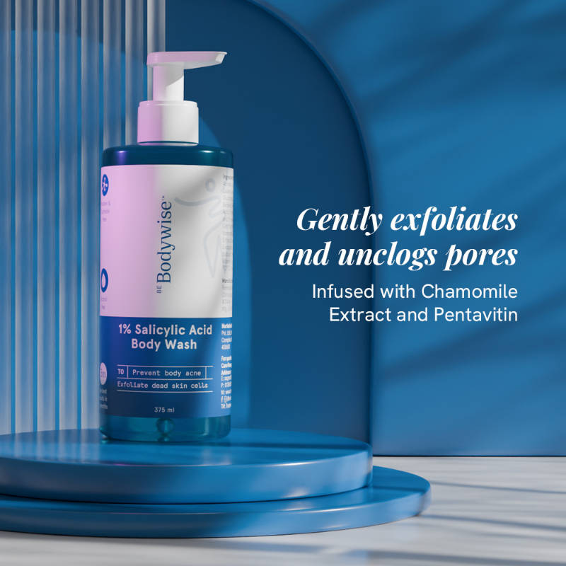 1% Salicylic Acid Body Wash, Treats Body Acne & Strawberry Skin - Exfoliating Shower Gel | BWS9 - view 20