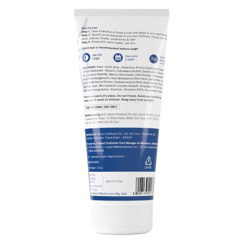 10% AHA Lactic Acid Body Scrub | BWS9 - view 9