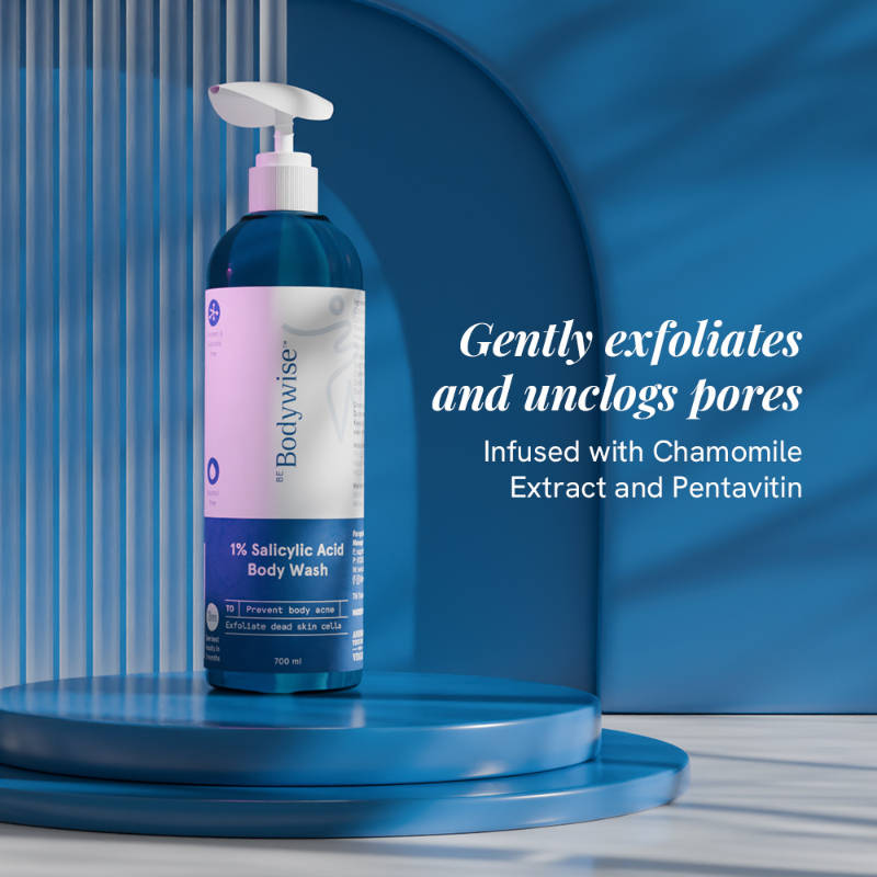 1% Salicylic Acid Body Wash, Treats Body Acne & Strawberry Skin - Exfoliating Shower Gel | BWS9 - view 30