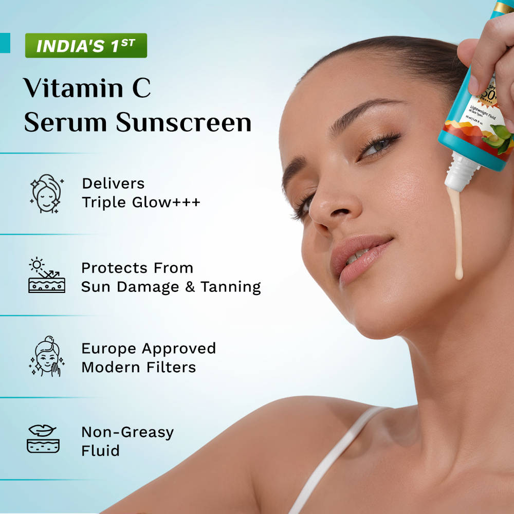 5% Vitamin C Complex Brightening Serum Sunscreen SPF50+PA++++ In-Vivo tested No White Caste | FC3 - view 3