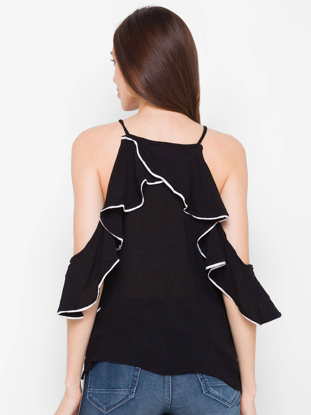 Black Textured Top | HT67 - view 3