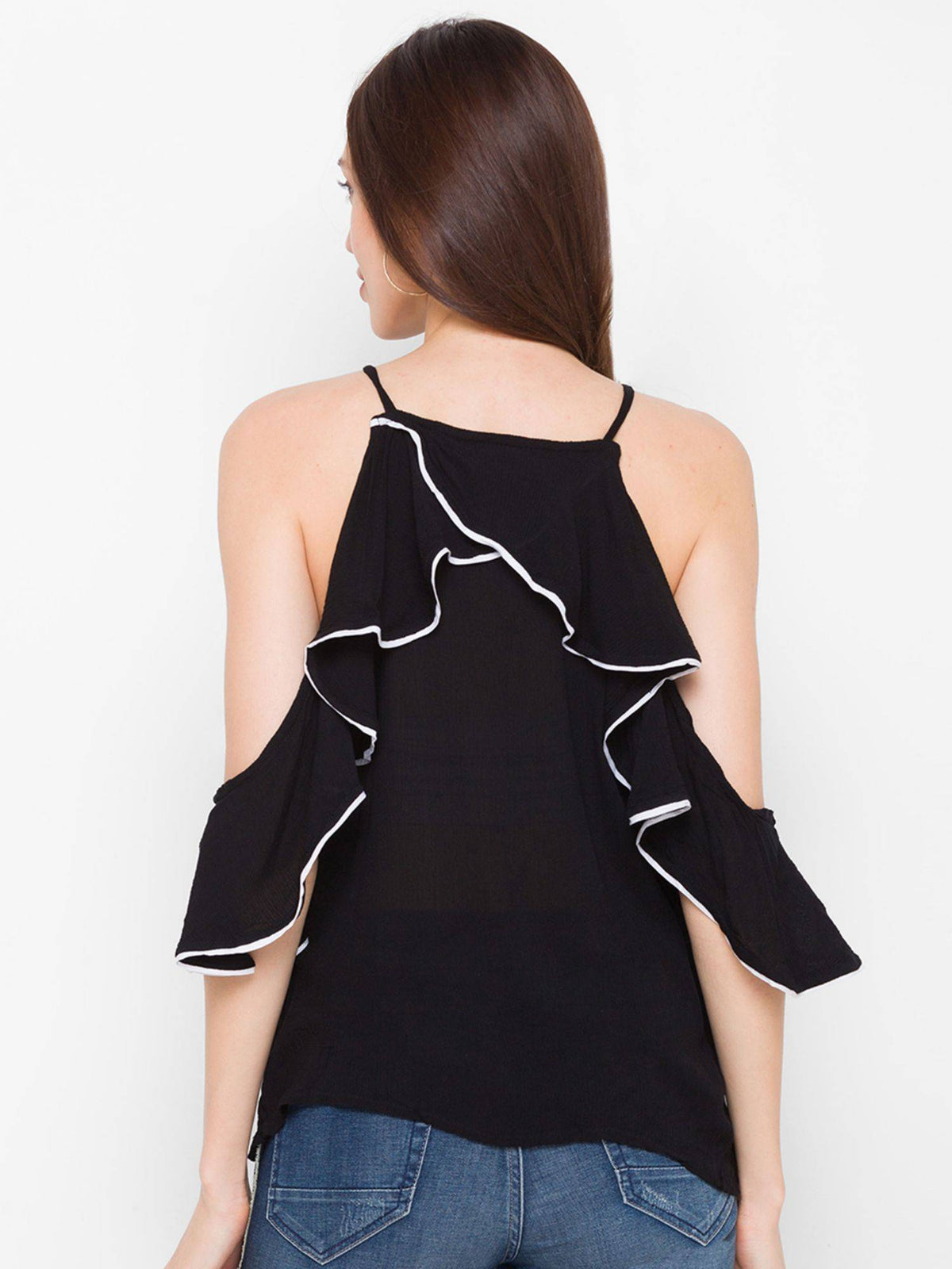 Black Textured Top | HT67 - view 3