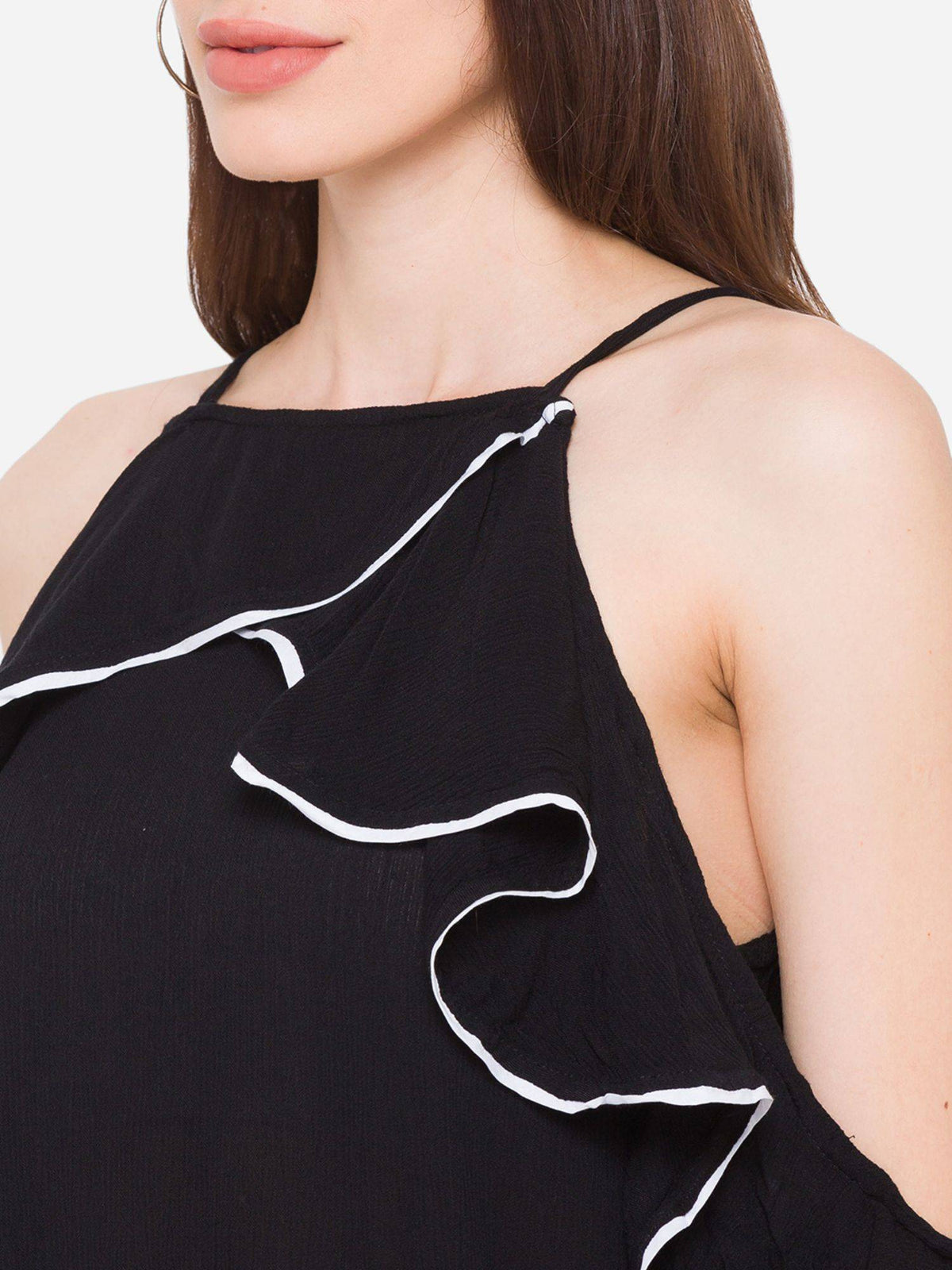 Black Textured Top | HT67 - view 5