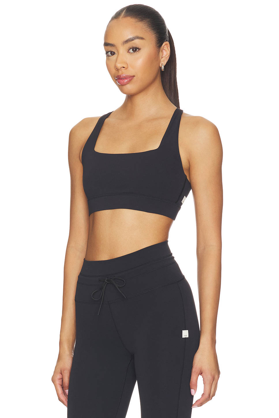 Daily Form Women's Removable Padded Sports Bra Black | sb09 - view 2