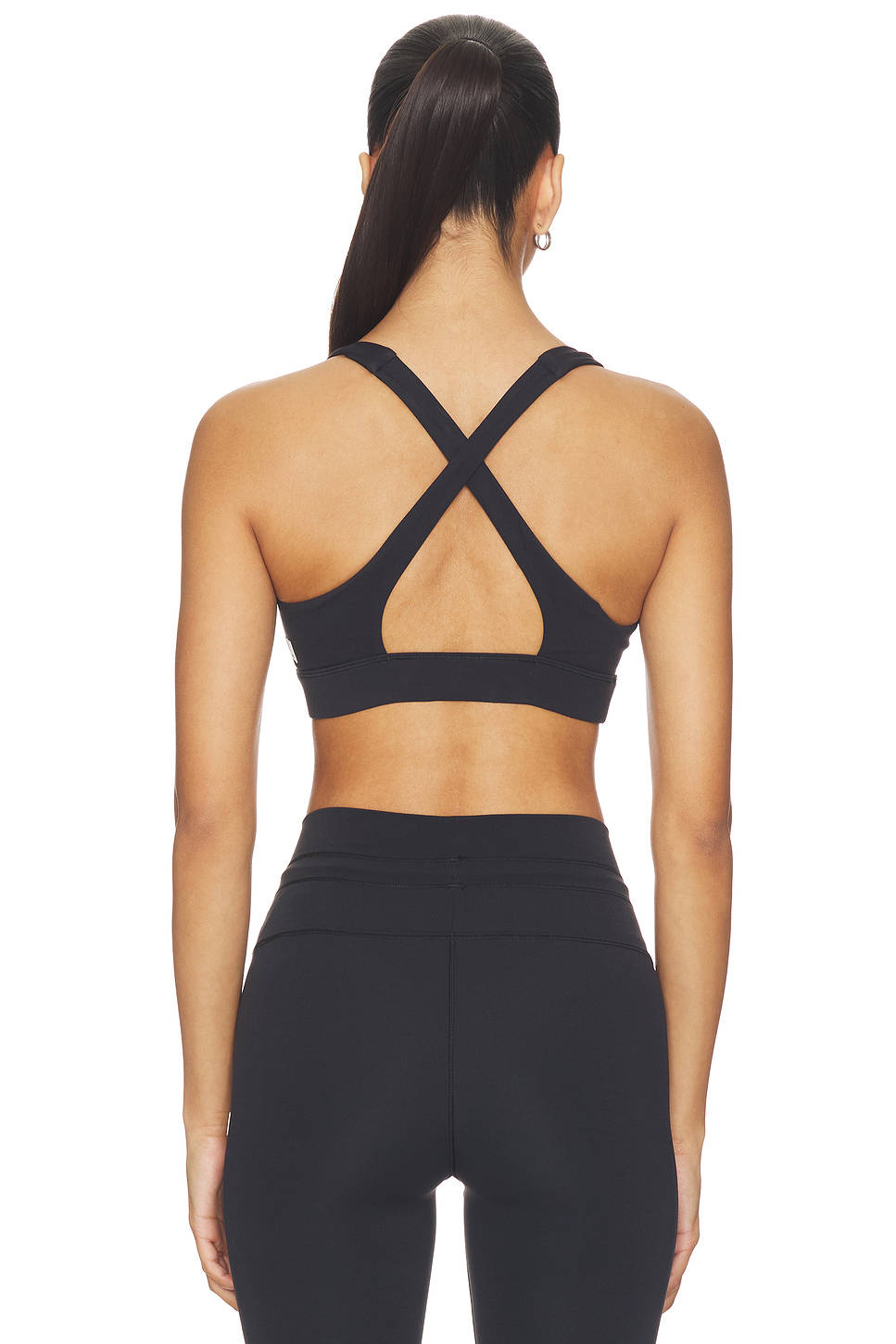 Daily Form Women's Removable Padded Sports Bra Black | sb09 - view 4