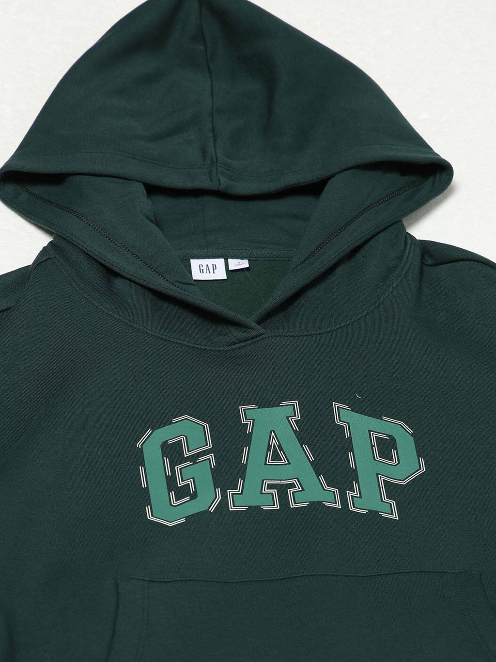 Women Green Text Logo Hoodie | HD56 - view 3