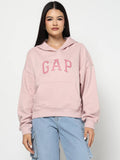 Women Red Text Logo Hoodie | HD56 - view 6