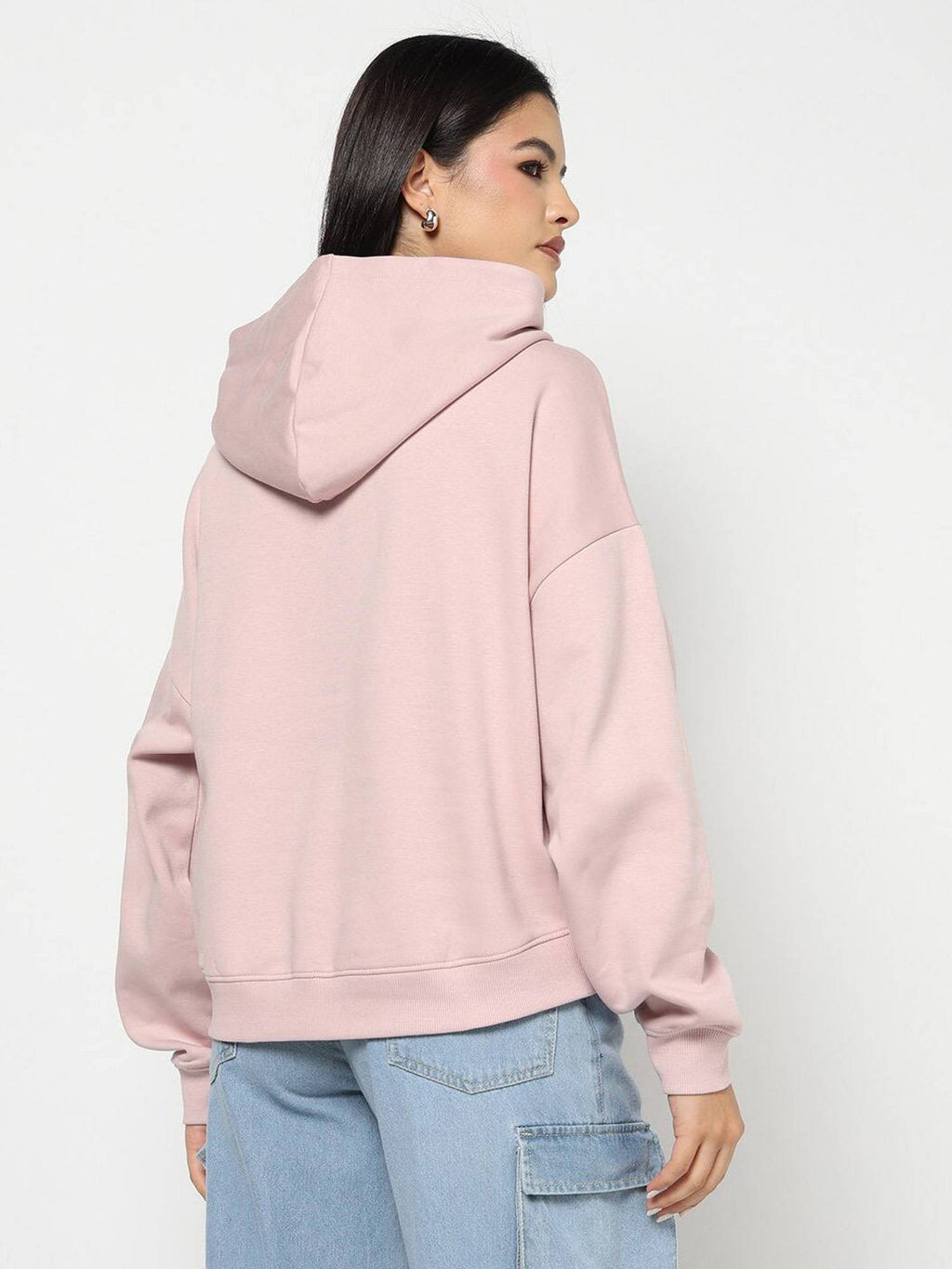 Women Red Text Logo Hoodie | HD56 - view 7