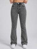 Women Grey Solid Denim Jeans | BT10 - view 1