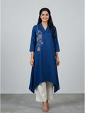 Pink Embroidered Kurta | KDG - view 5
