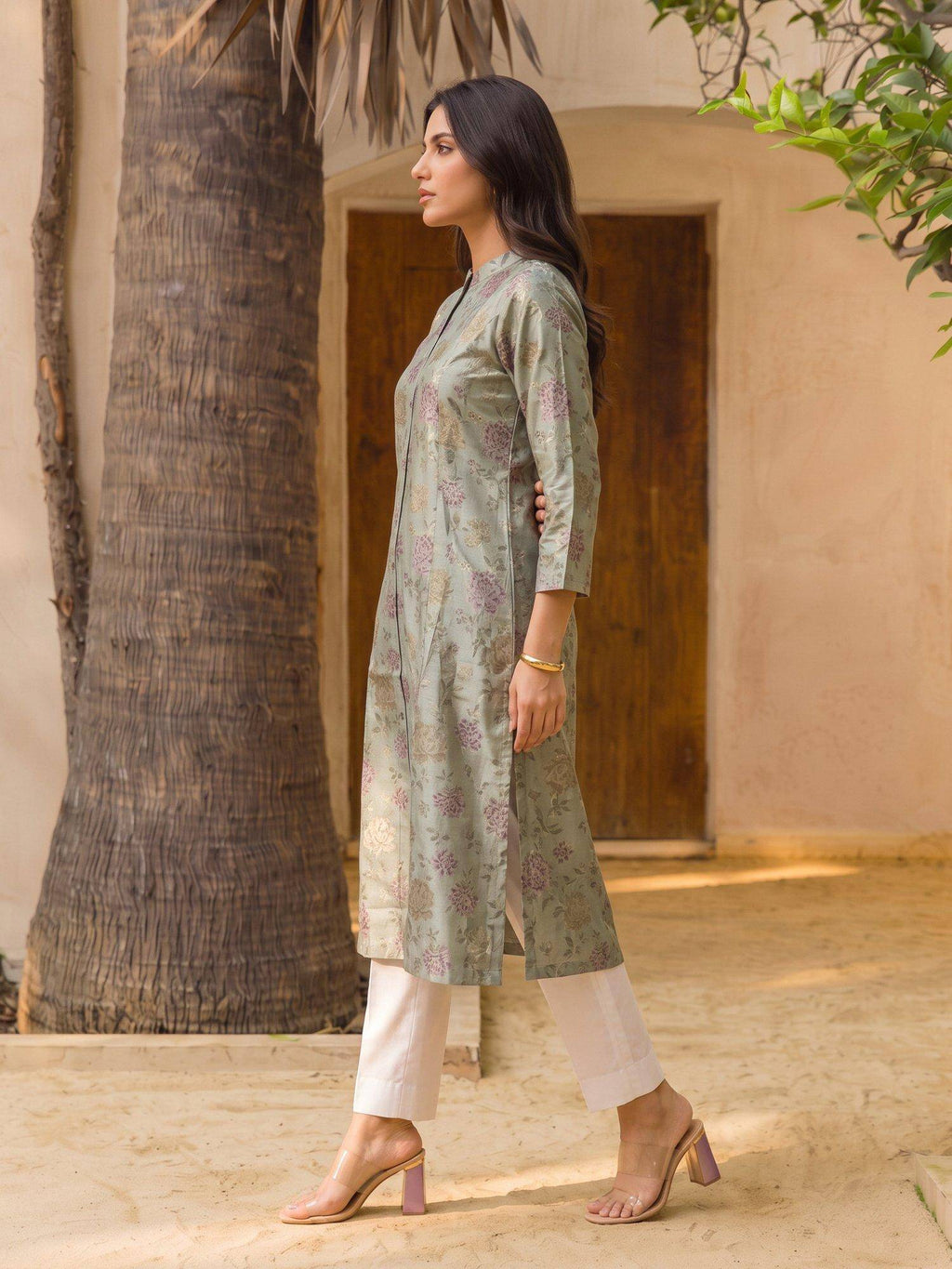 Women Green Viscose Kurta | KDG - view 4