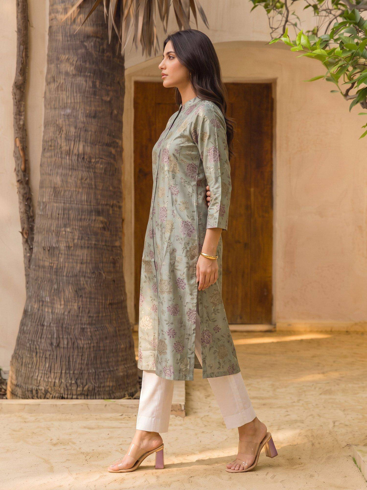 Women Green Viscose Kurta | KDG - view 4