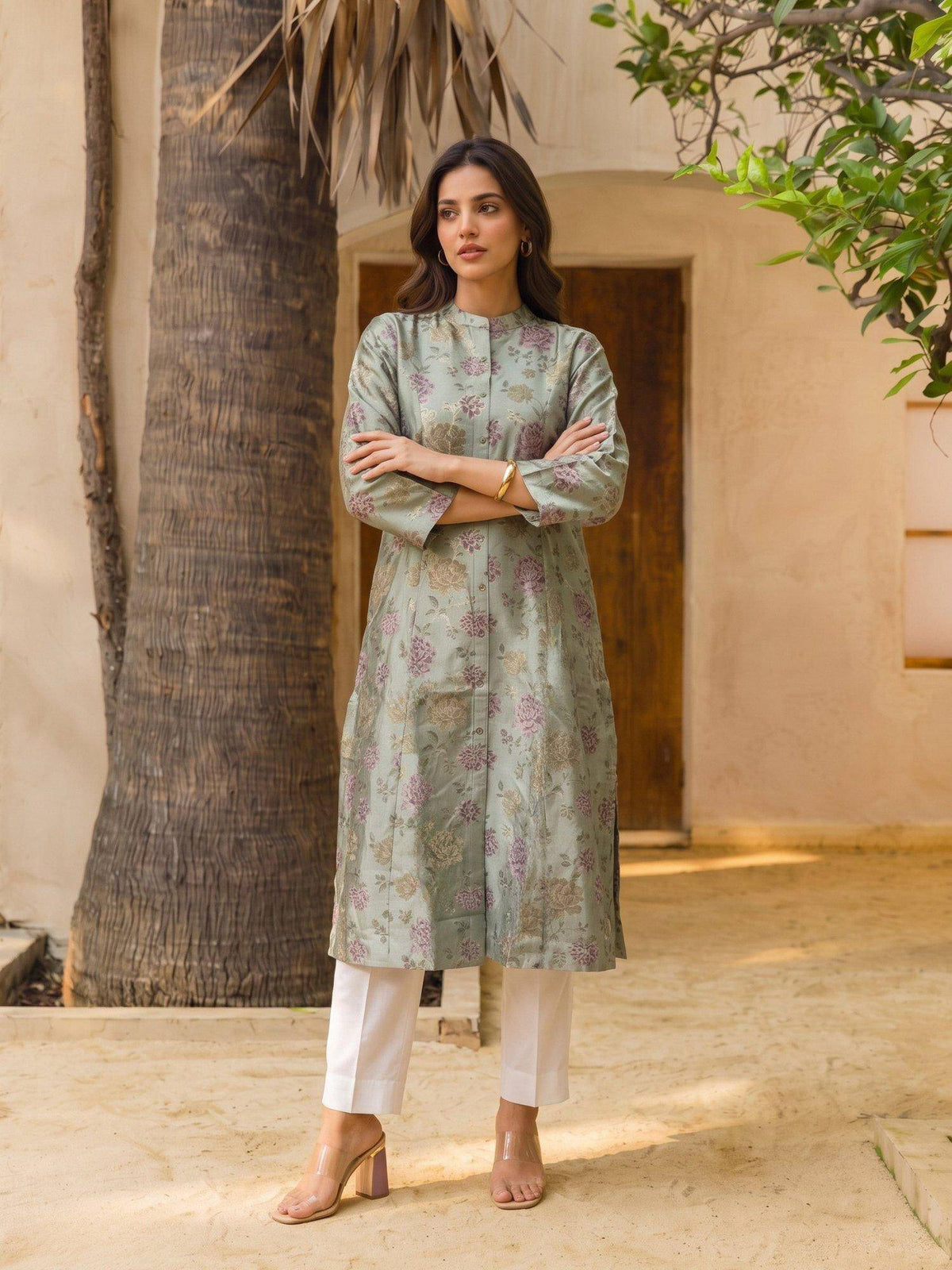 Women Green Viscose Kurta | KDG - view 5
