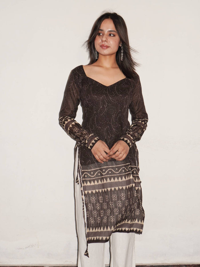 Gujariya Cotton Printed Kurta | FY93 - view 1