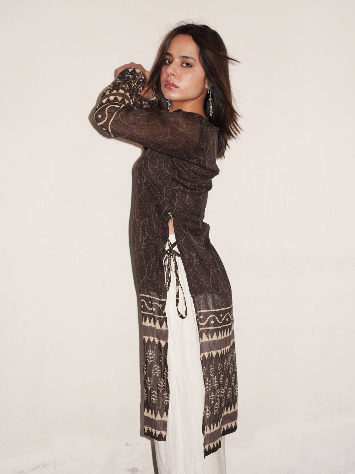 Gujariya Cotton Printed Kurta | KDG - view 3