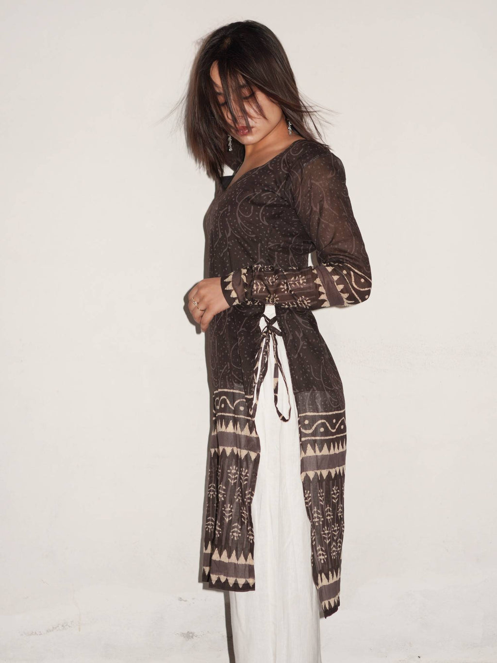 Gujariya Cotton Printed Kurta | FY93 - view 4