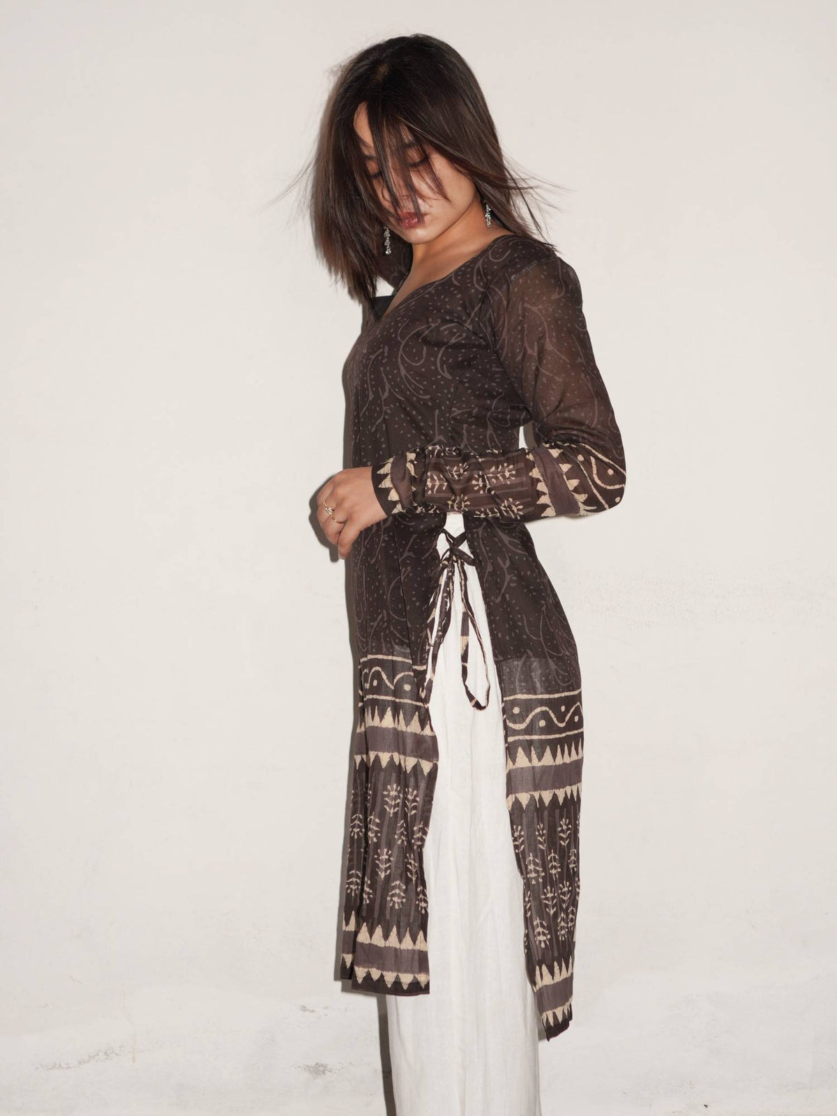 Gujariya Cotton Printed Kurta | FY93 - view 4