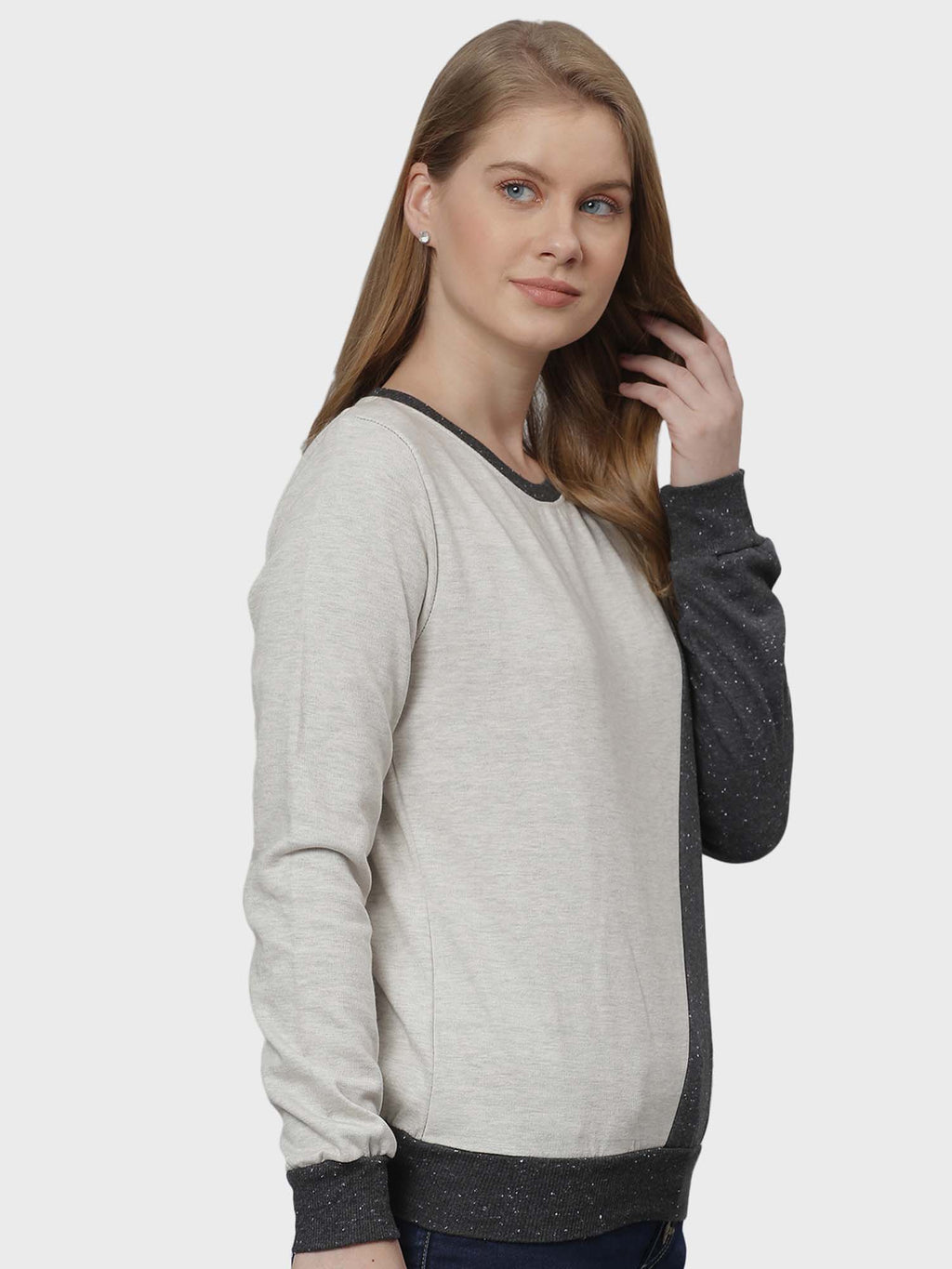 Multi-Color Solid Sweatshirt | SS90 - view 3