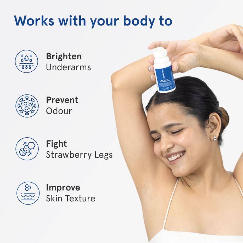 5% Lactic Acid Lotion & 4% AHA BHA Underarm Roll On for Skin Nourishment & Freshness | BWS9 - view 2