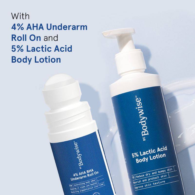 5% Lactic Acid Lotion & 4% AHA BHA Underarm Roll On for Skin Nourishment & Freshness | BWS9 - view 4