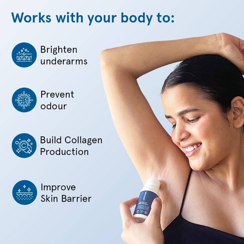 4% AHA BHA Underarm Roll On & 10% Niacinamide Body Lotion Glowing and Smooth Skin | BWS9 - view 2