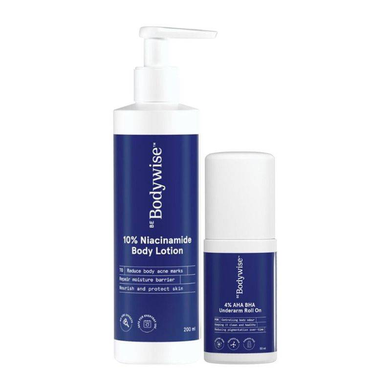 4% AHA BHA Underarm Roll On & 10% Niacinamide Body Lotion Glowing and Smooth Skin | BWS9 - view 7