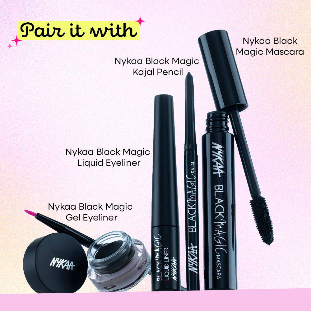 Nykaa Black Magic Waterproof & Smudgeproof Mascara - Extreme Black | E20 - view 6
