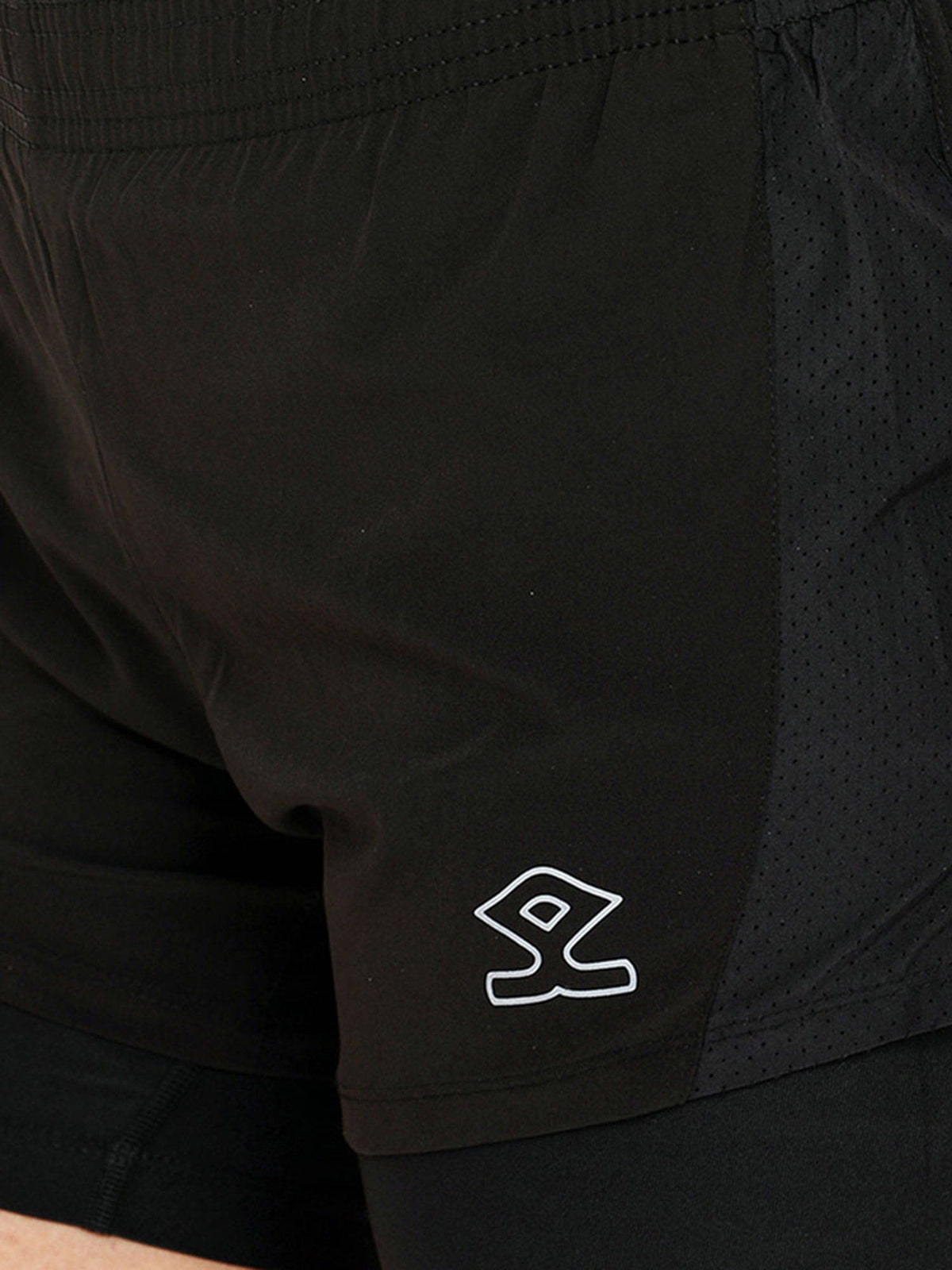 Pro Double Layer Shorts for Women-Black - view 3