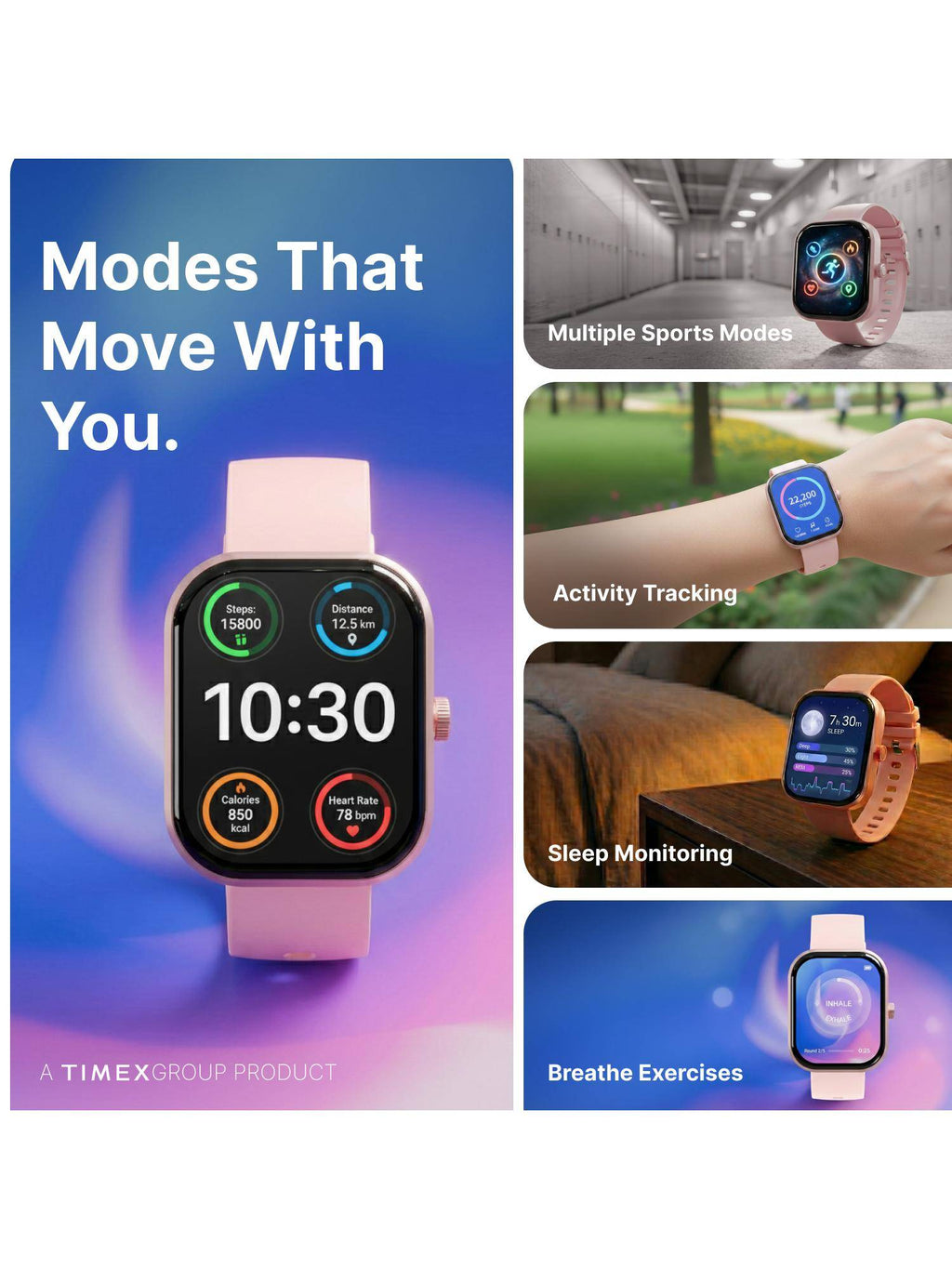 iConnect Arc+ 2.01" IPS Display BT Calling Smartwatch - TWIXW1600T | W92 - view 16