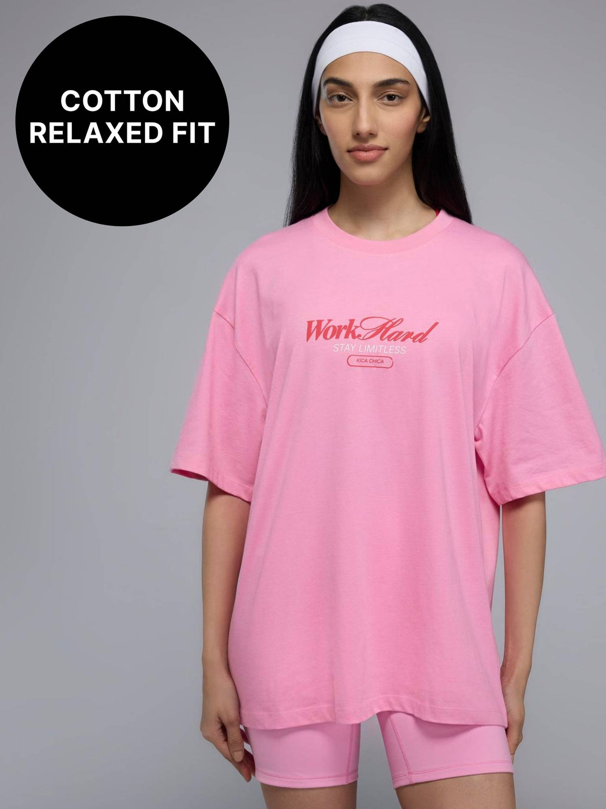 100% Cotton Oversized Graphic T-Shirt for Casual, Travel & Everyday Lifestyle KIC038 Blue | TS56 - view 8