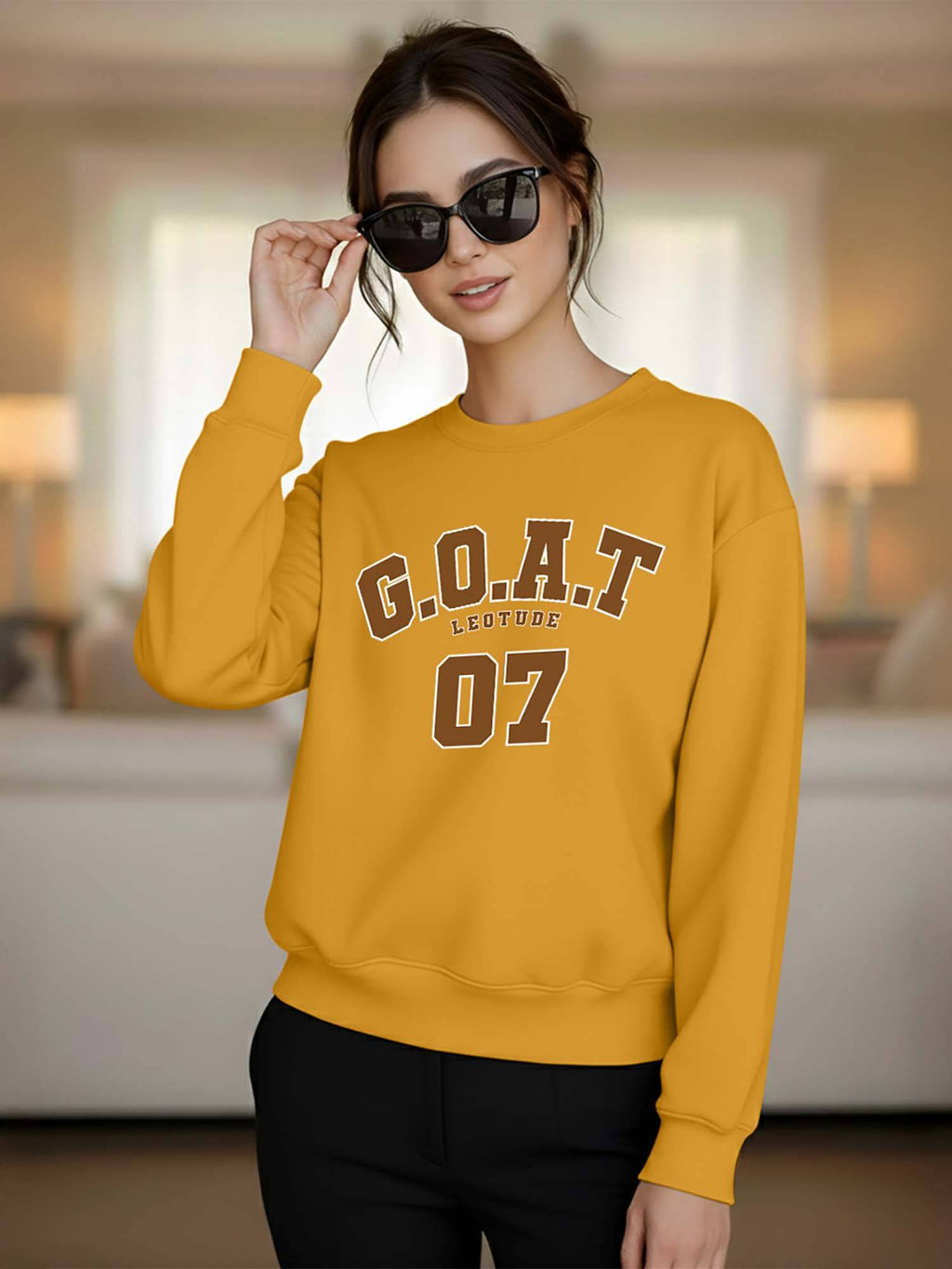 Fleece Loose Casual Sweatshirt | HD56 - view 1
