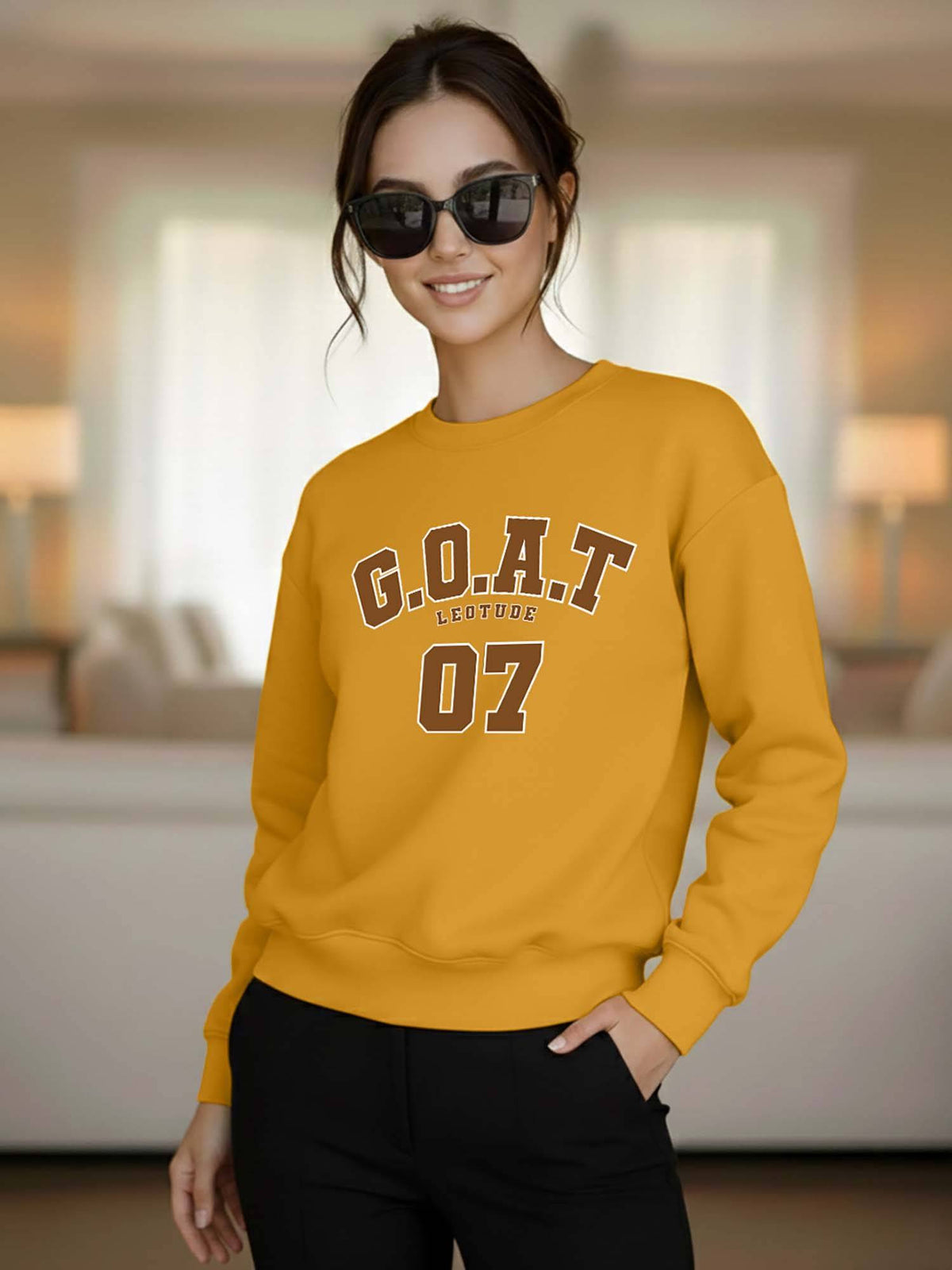Fleece Loose Casual Sweatshirt | SS90 - view 2