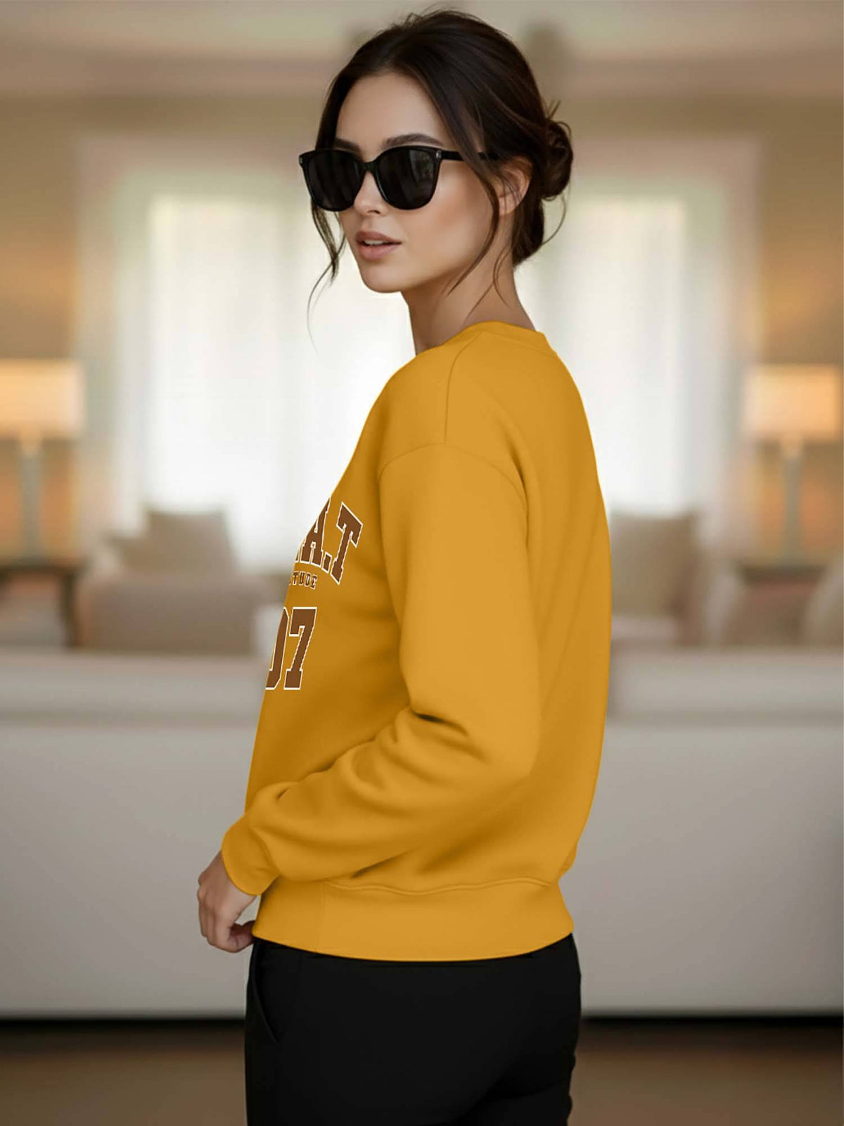 Fleece Loose Casual Sweatshirt | SS90 - view 3