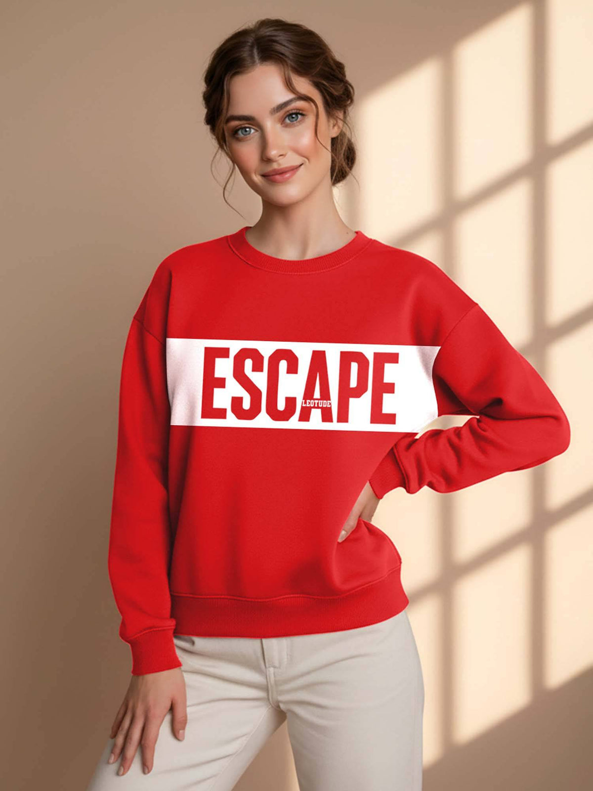 Fleece Loose Casual Sweatshirt | SS90 - view 6