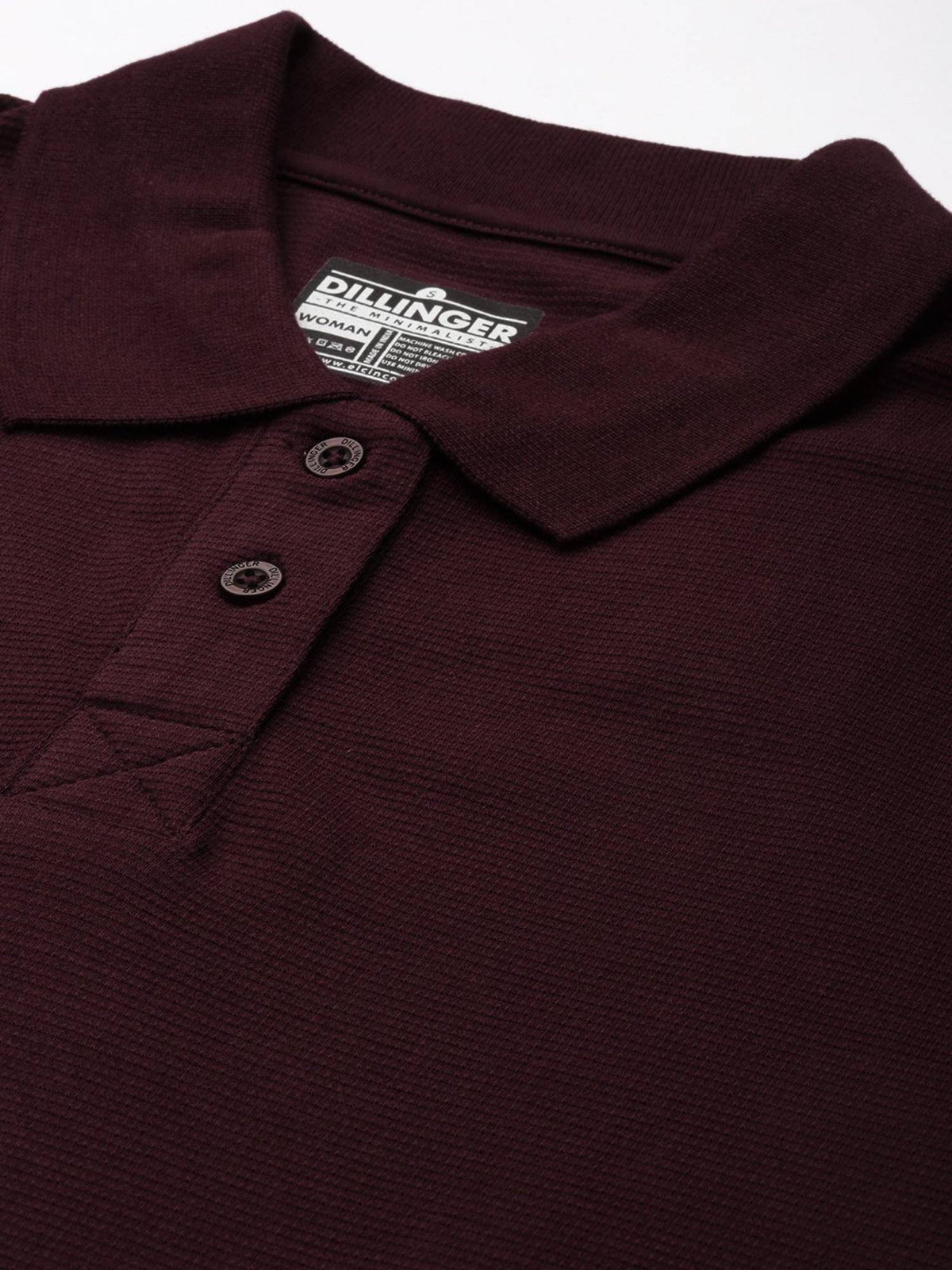 White Solid Oversized Polo T-Shirt | PW43 - view 42