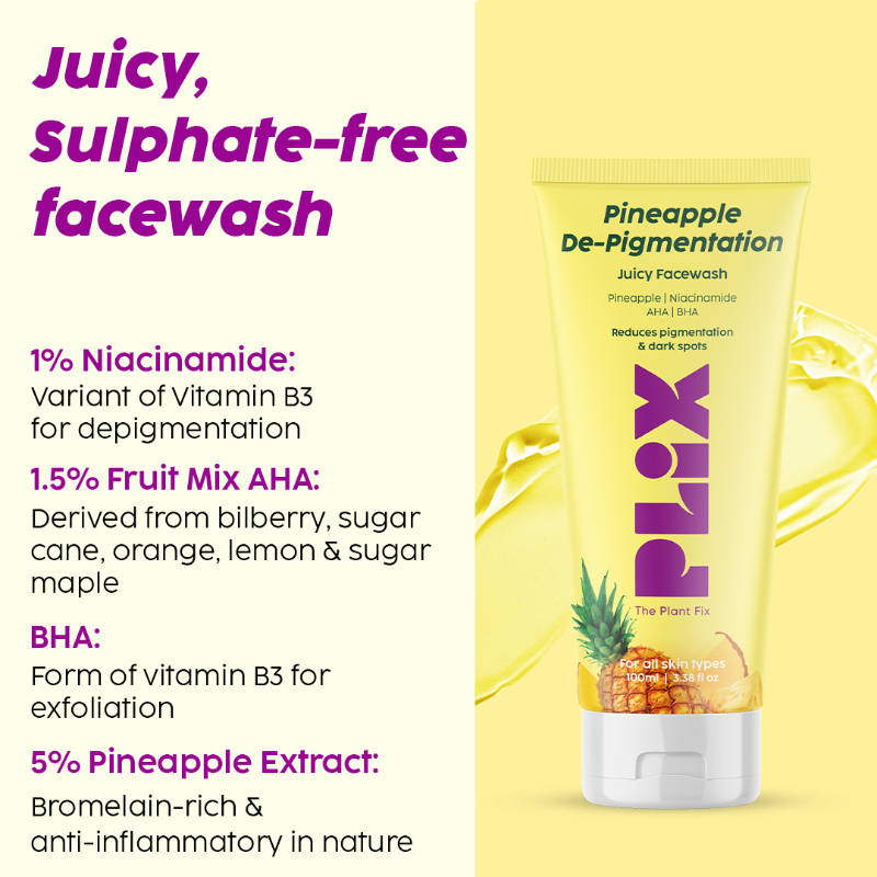 5% Pineapple Foaming Face Wash And Serum | PL1 - view 4