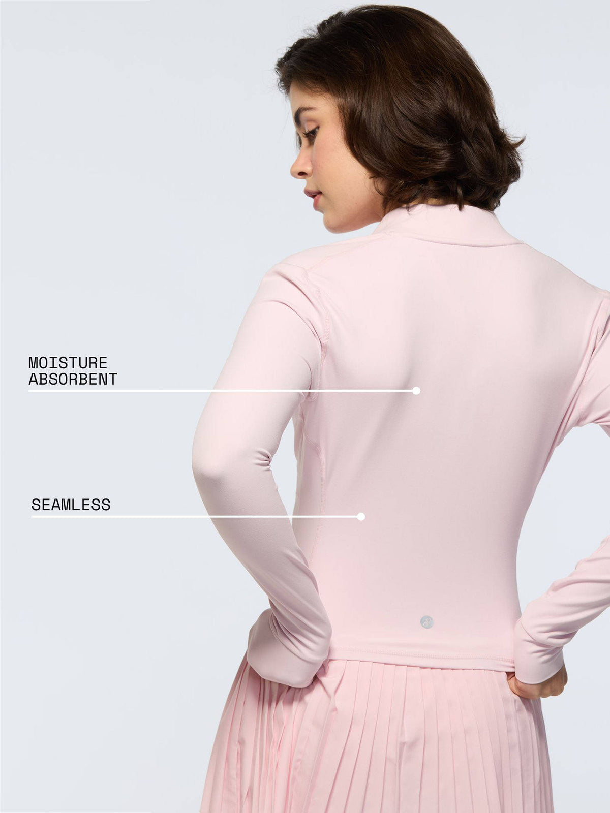 Women Pink Solid Bomber Jacket | JK12 - view 2