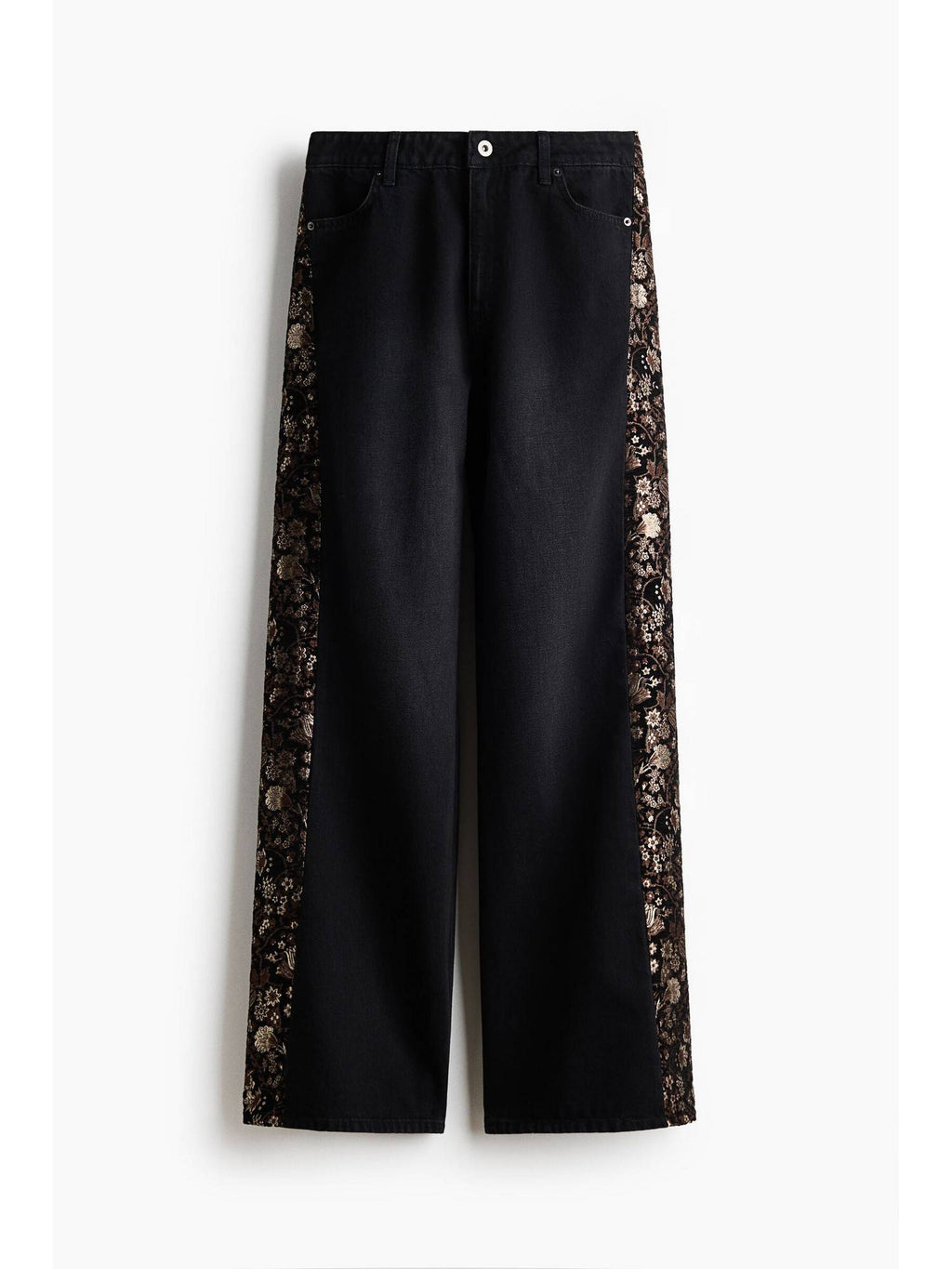 Women Black Side-panelled jeans | ST23 - view 1