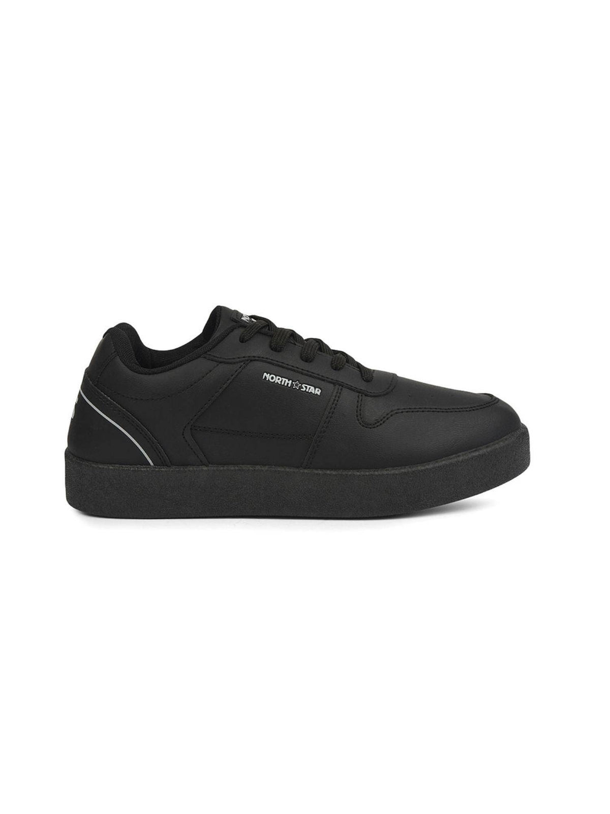 Women Casual Lace-Ups Black Sneakers | SN09 - view 2