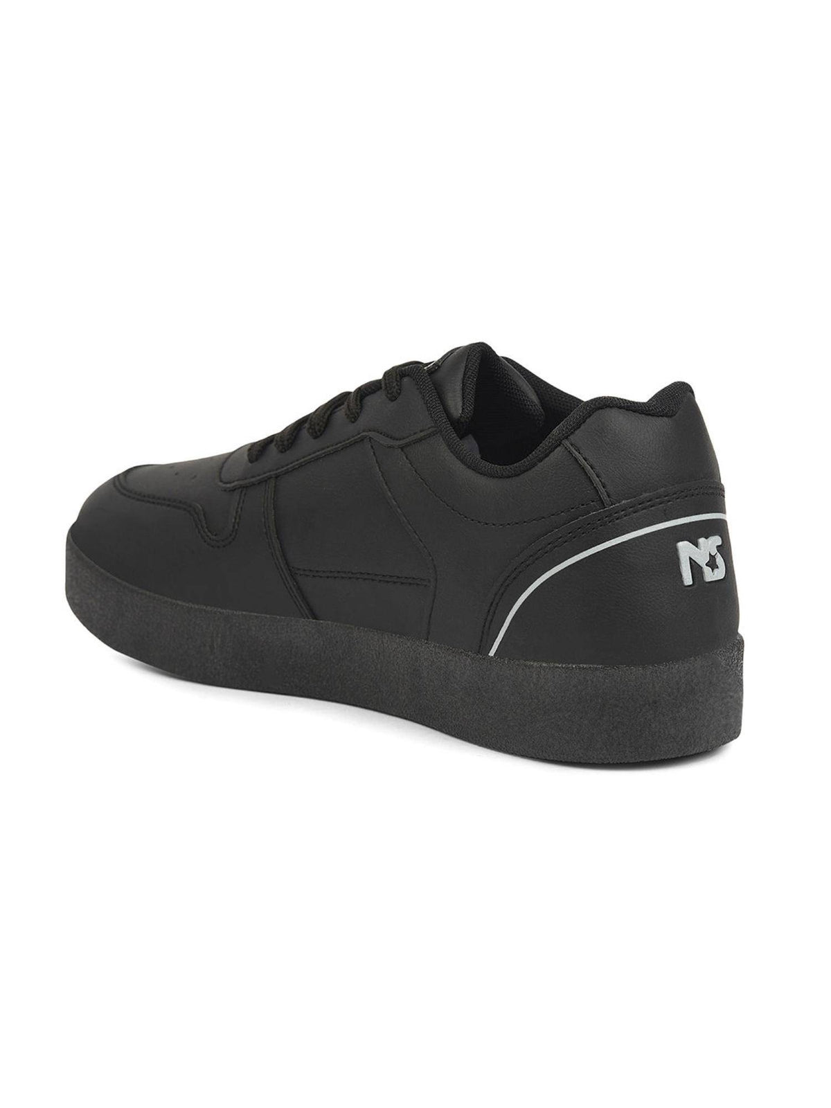 Women Casual Lace-Ups Black Sneakers | SN09 - view 3
