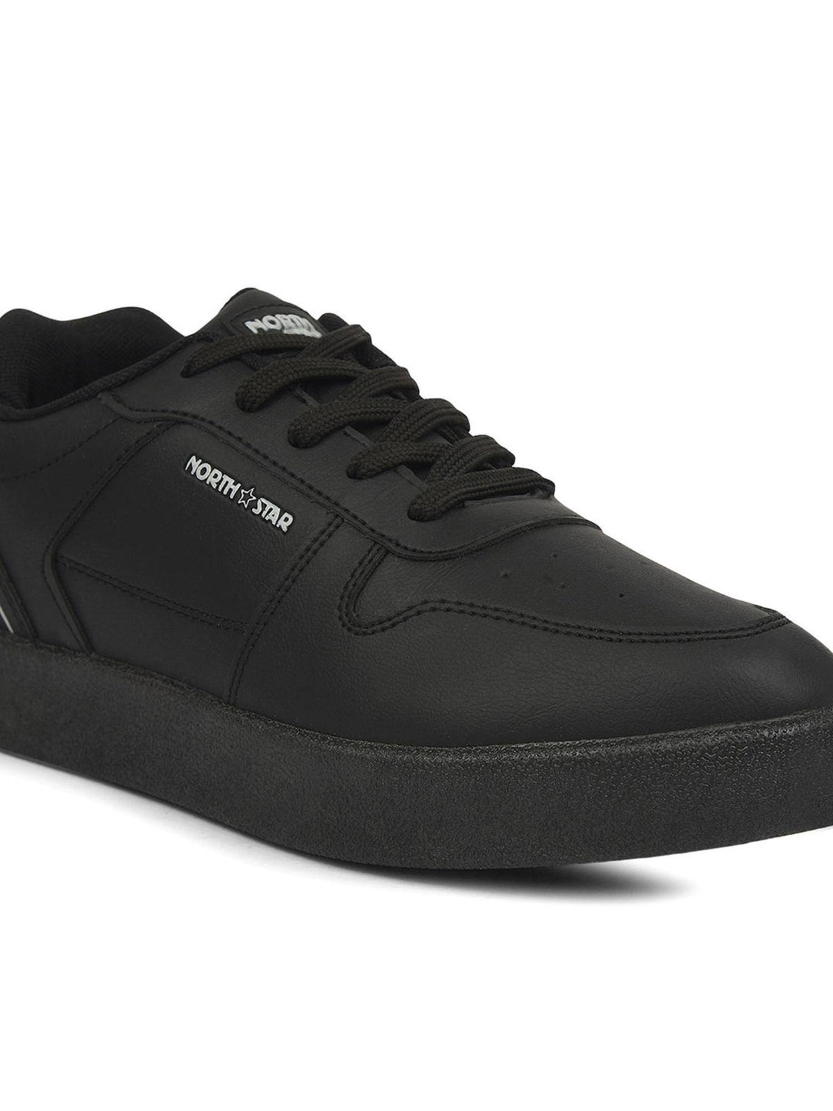 Women Casual Lace-Ups Black Sneakers | SN09 - view 5