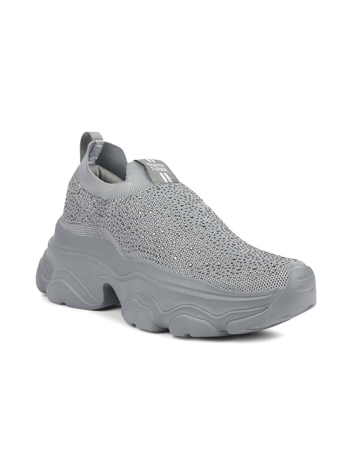 Women Stylish Casual Slip-On Black Sneakers | SN09 - view 6
