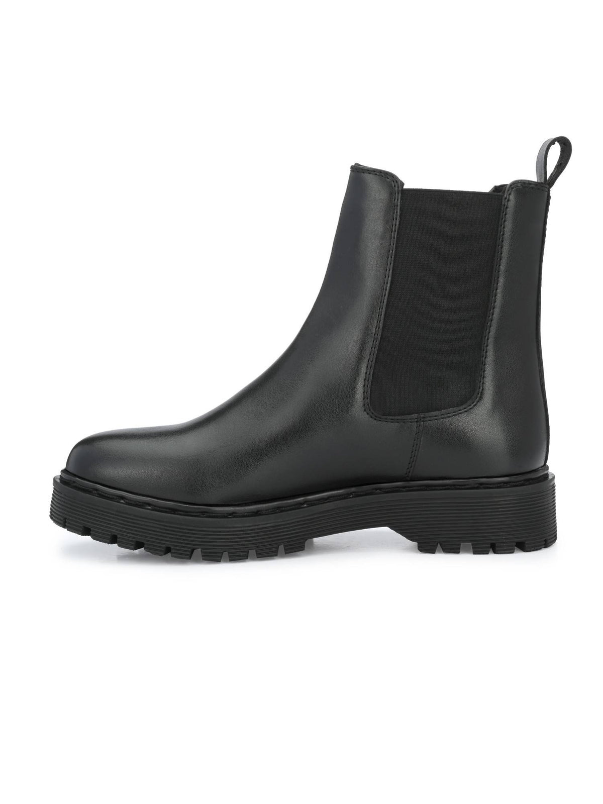 Black Solid Women's Chelsea Boots | BT61 - view 5