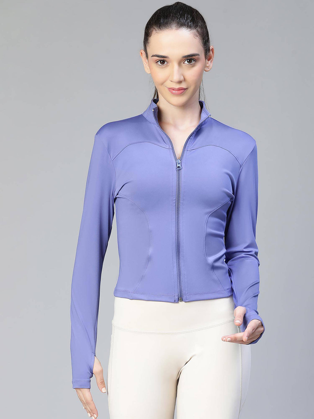 Orange Women Solid Dry-Fit Outdoor Jacket | JK12 - view 18